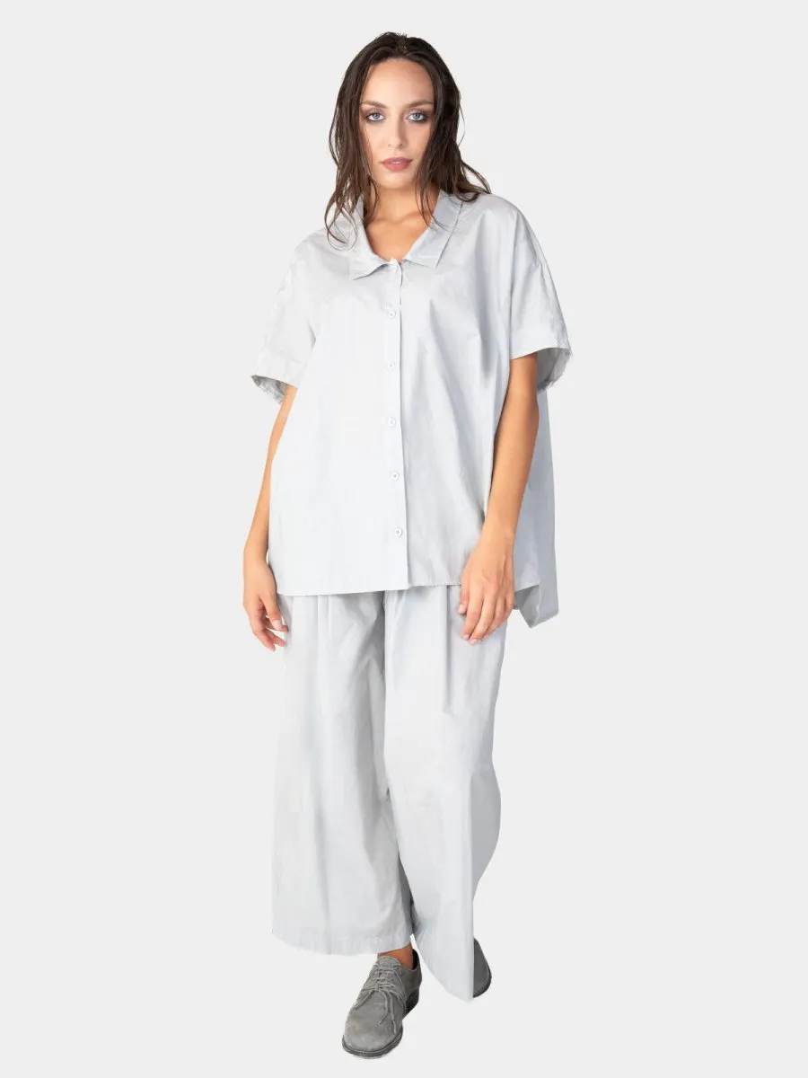 Hi Lo Drop Shoulder Organic Cotton Shirt