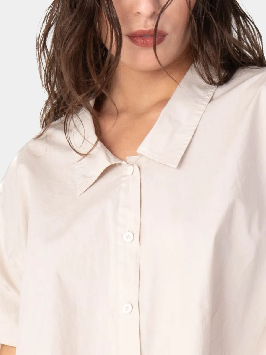 Hi Lo Drop Shoulder Organic Cotton Shirt