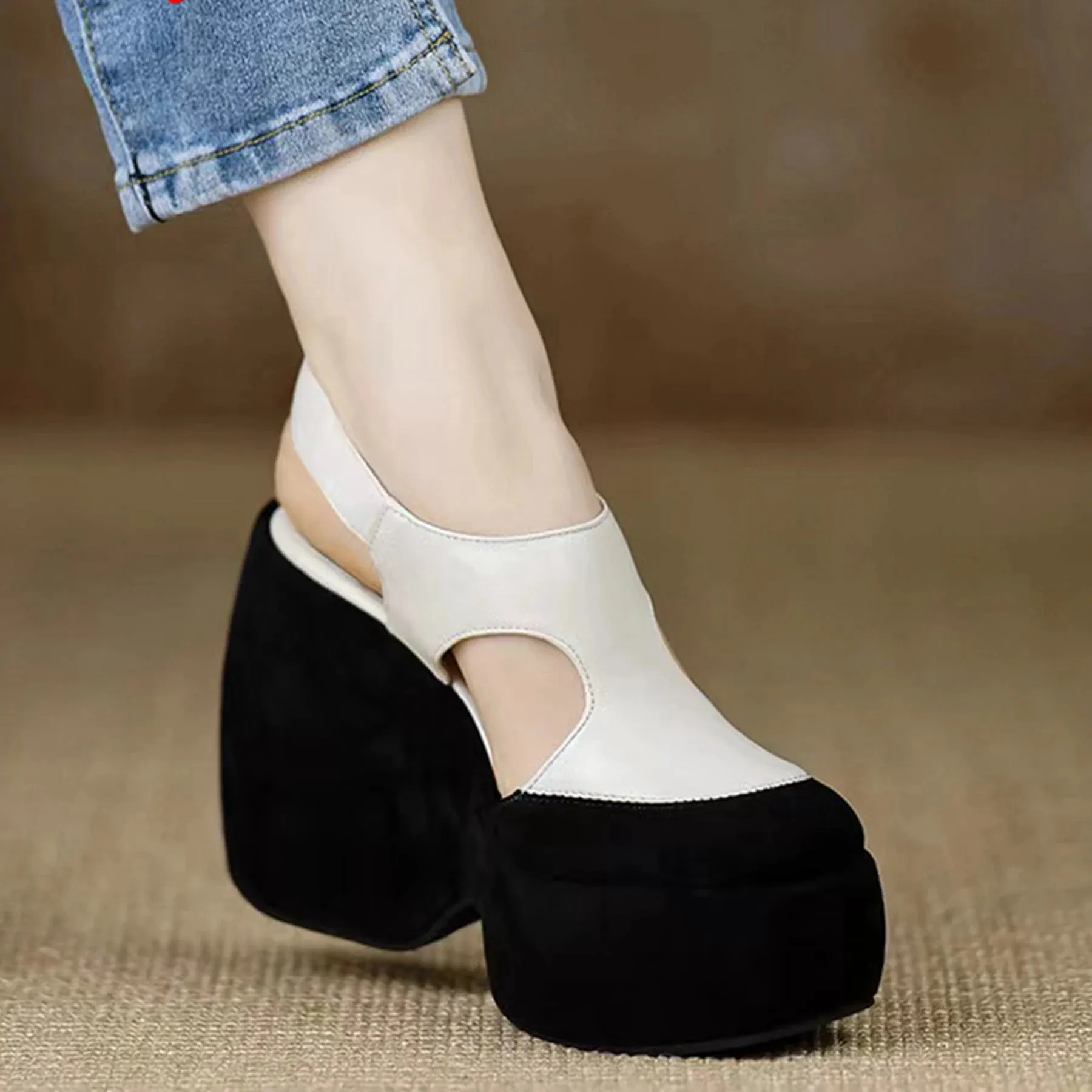 High Thick Luxury Women Sandals