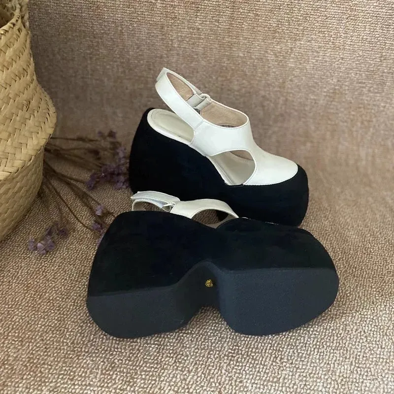 High Thick Luxury Women Sandals