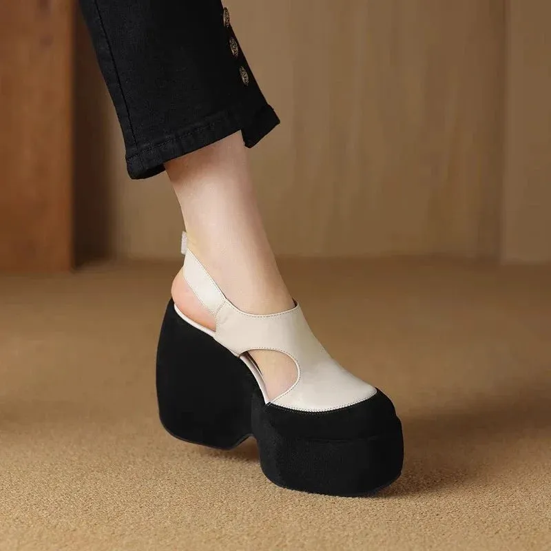 High Thick Luxury Women Sandals