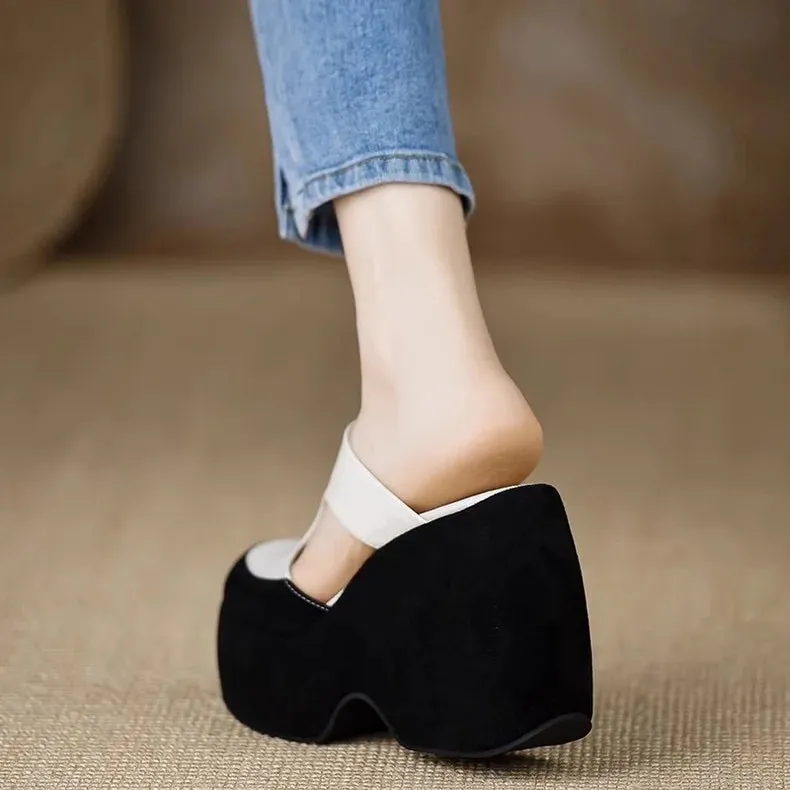 High Thick Luxury Women Sandals