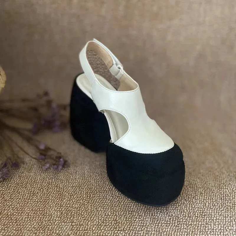High Thick Luxury Women Sandals