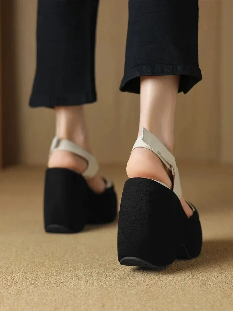 High Thick Luxury Women Sandals
