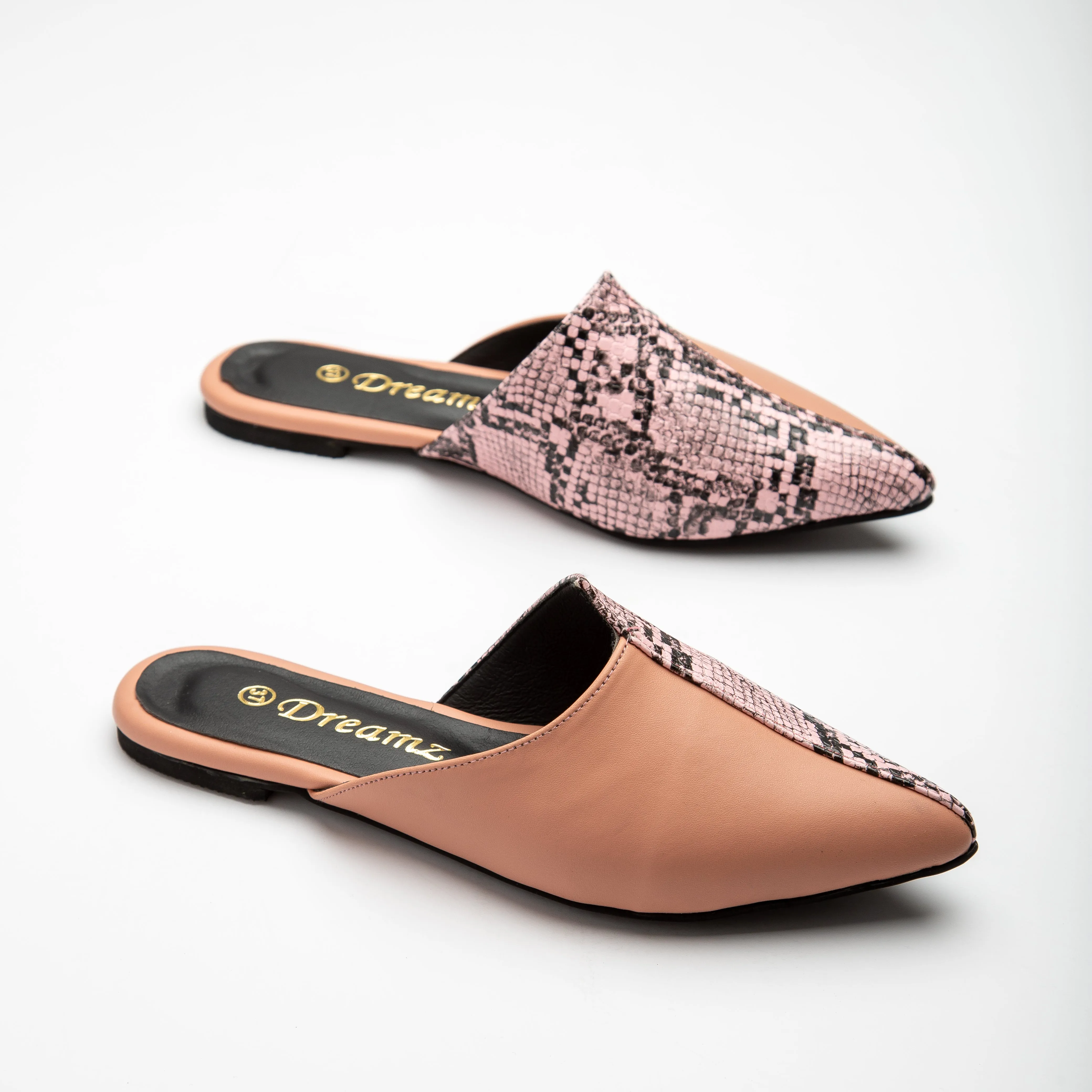 Hotta | Shiny Summer Mules - pink