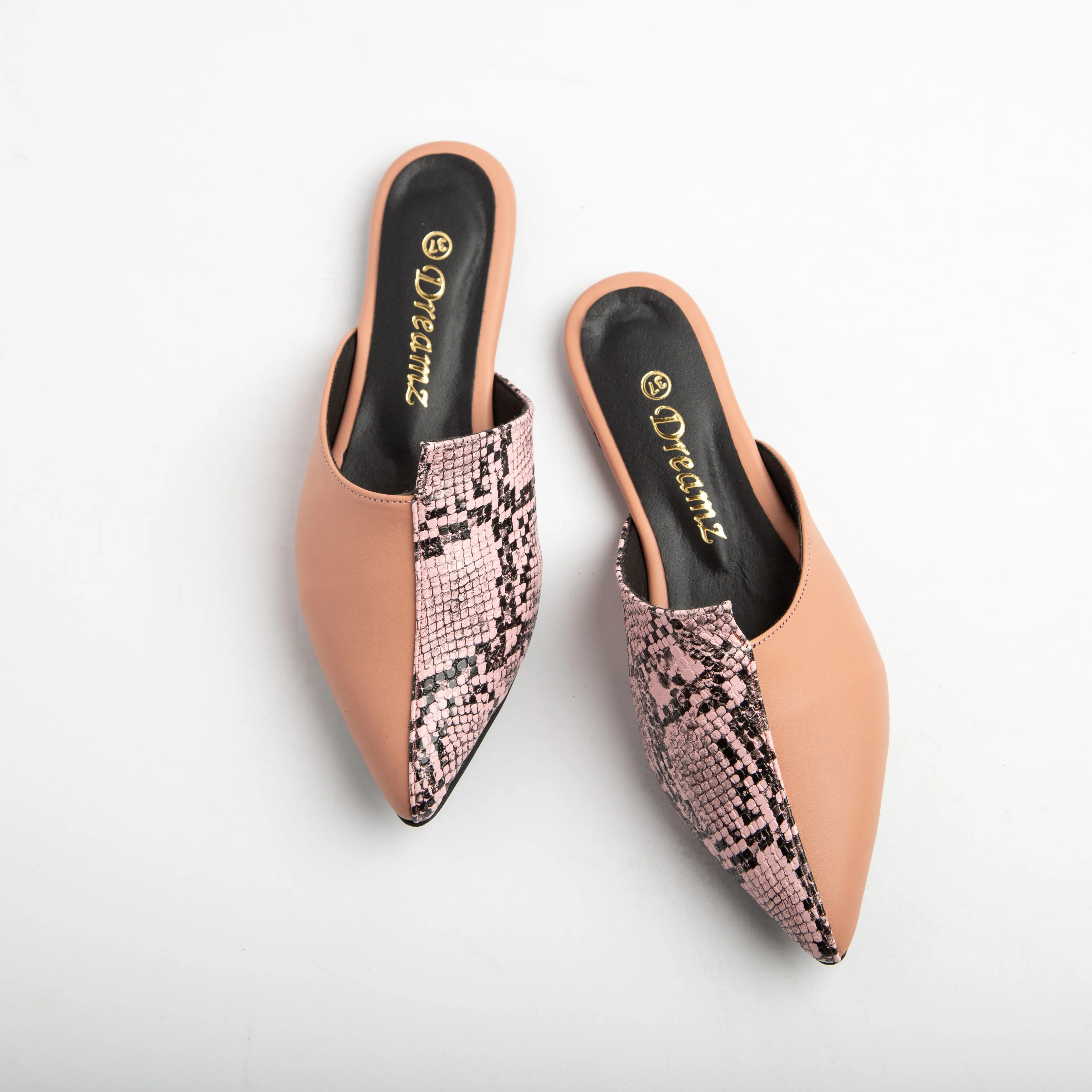 Hotta | Shiny Summer Mules - pink