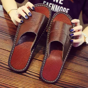 Household Lovers Sandals And Slippers Wooden Floor Non-slip Deodorant Slippers