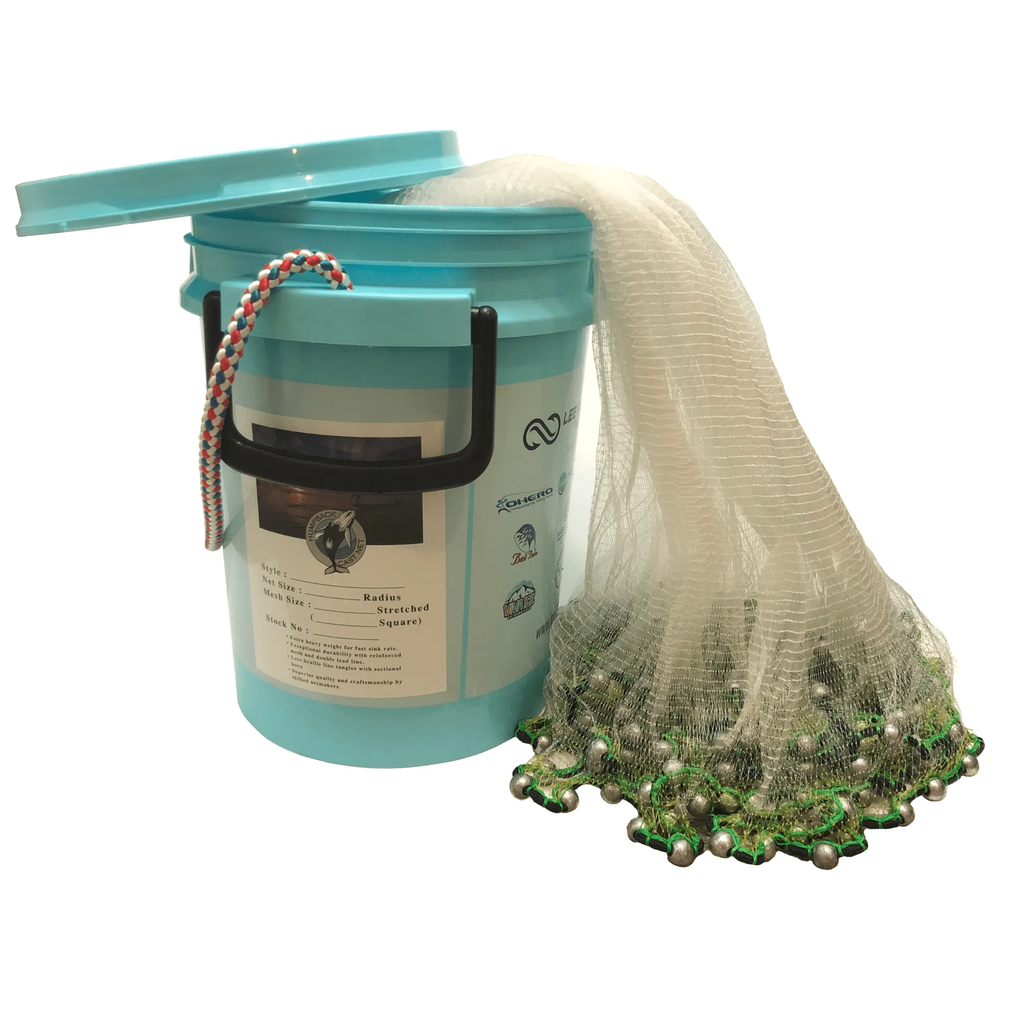 Humpback Minnow Flats Water Cast Net ( 1/4" Sq. Mesh )