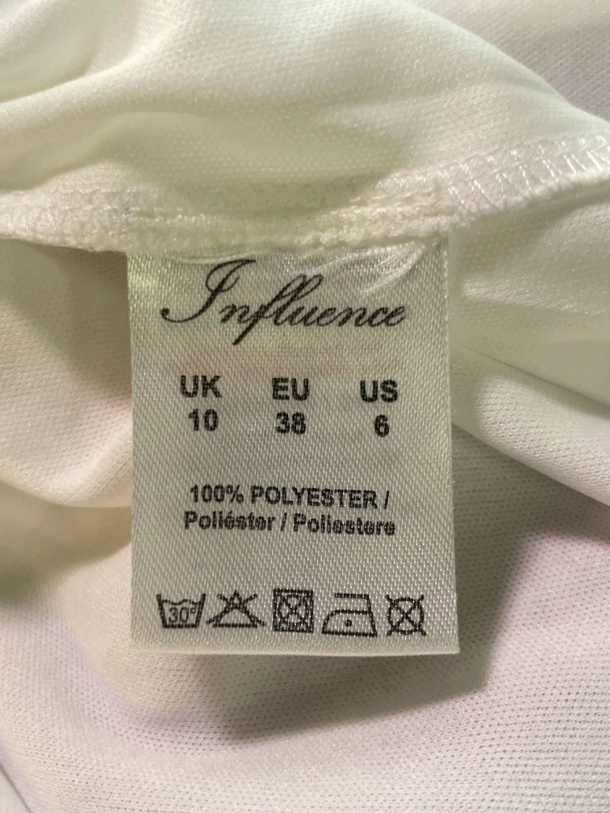 Influence Multi Floral Ruched Dress UK 10