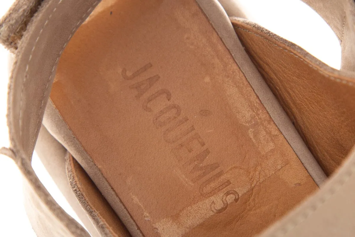 Jacquemus Taupe Nubuck Les Mules SZ 39