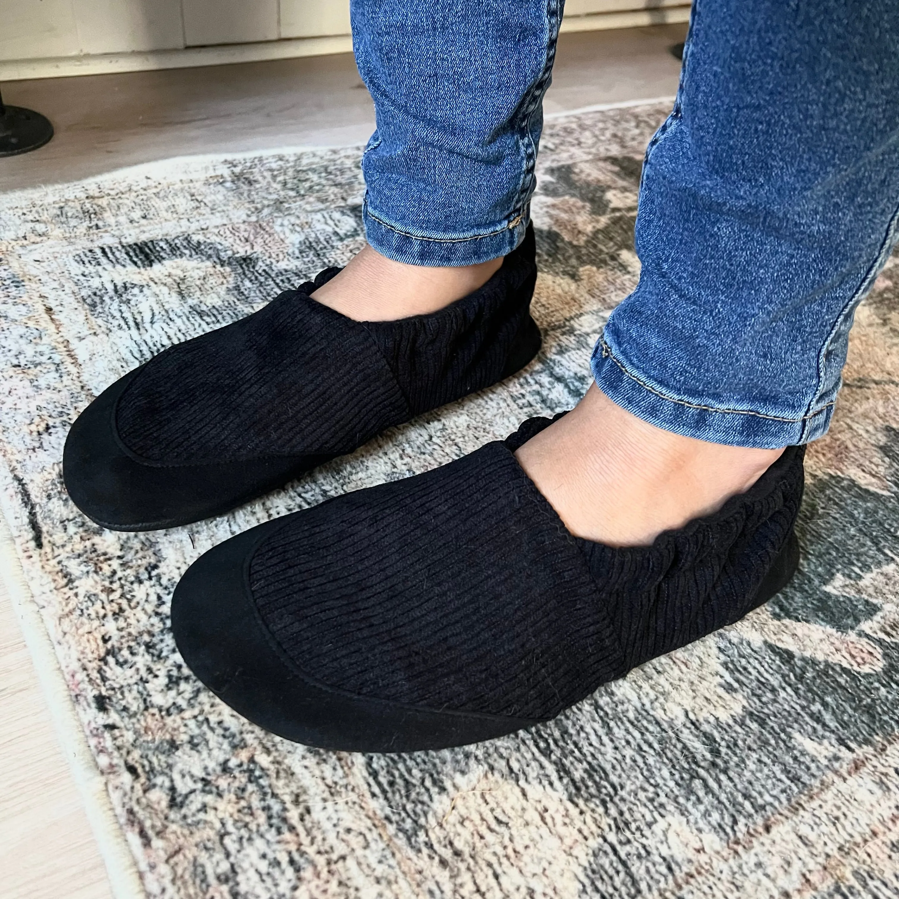 JadyLadys  Slip on shoe - Black Corduroy
