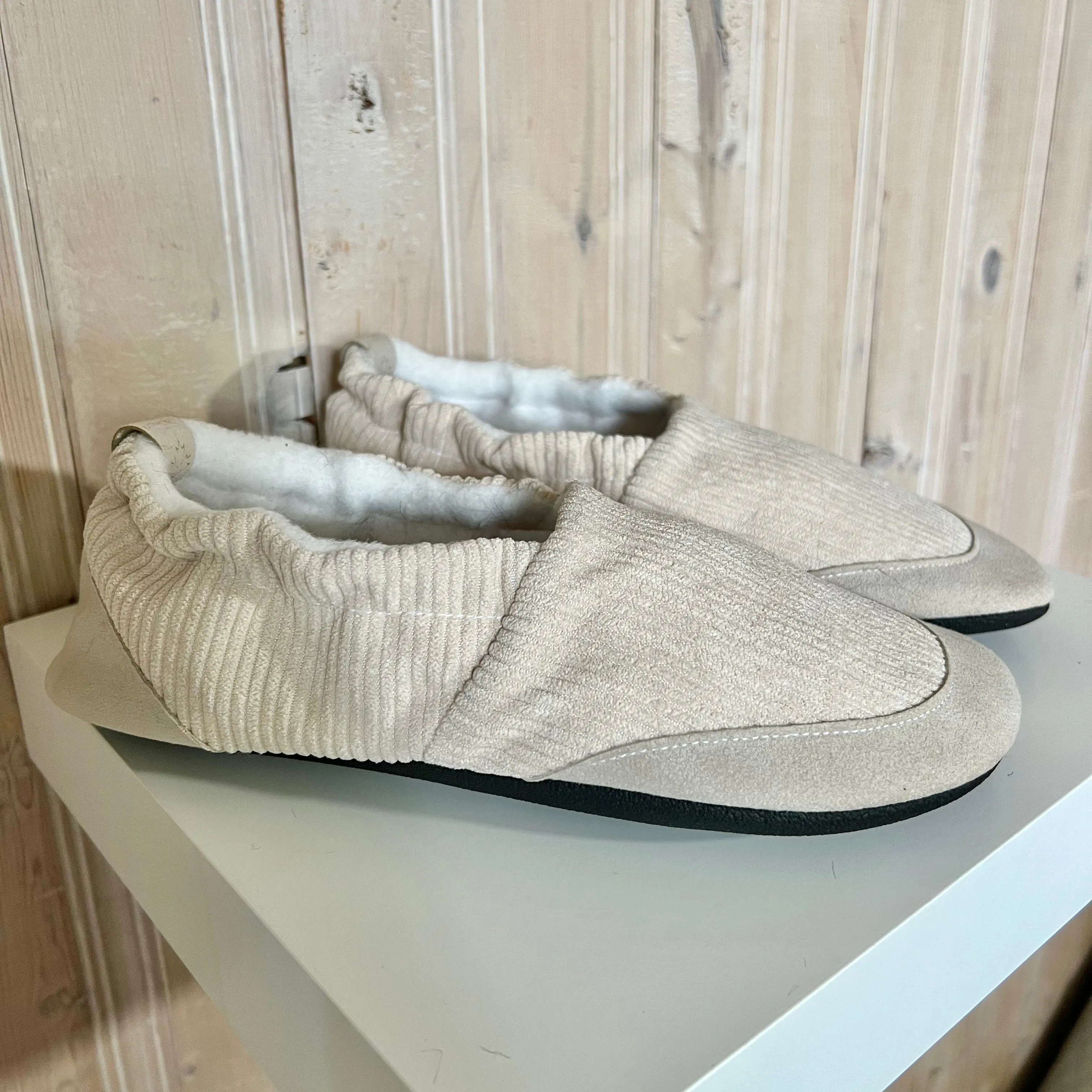 JadyLadys  Slip on shoe - Cream Corduroy
