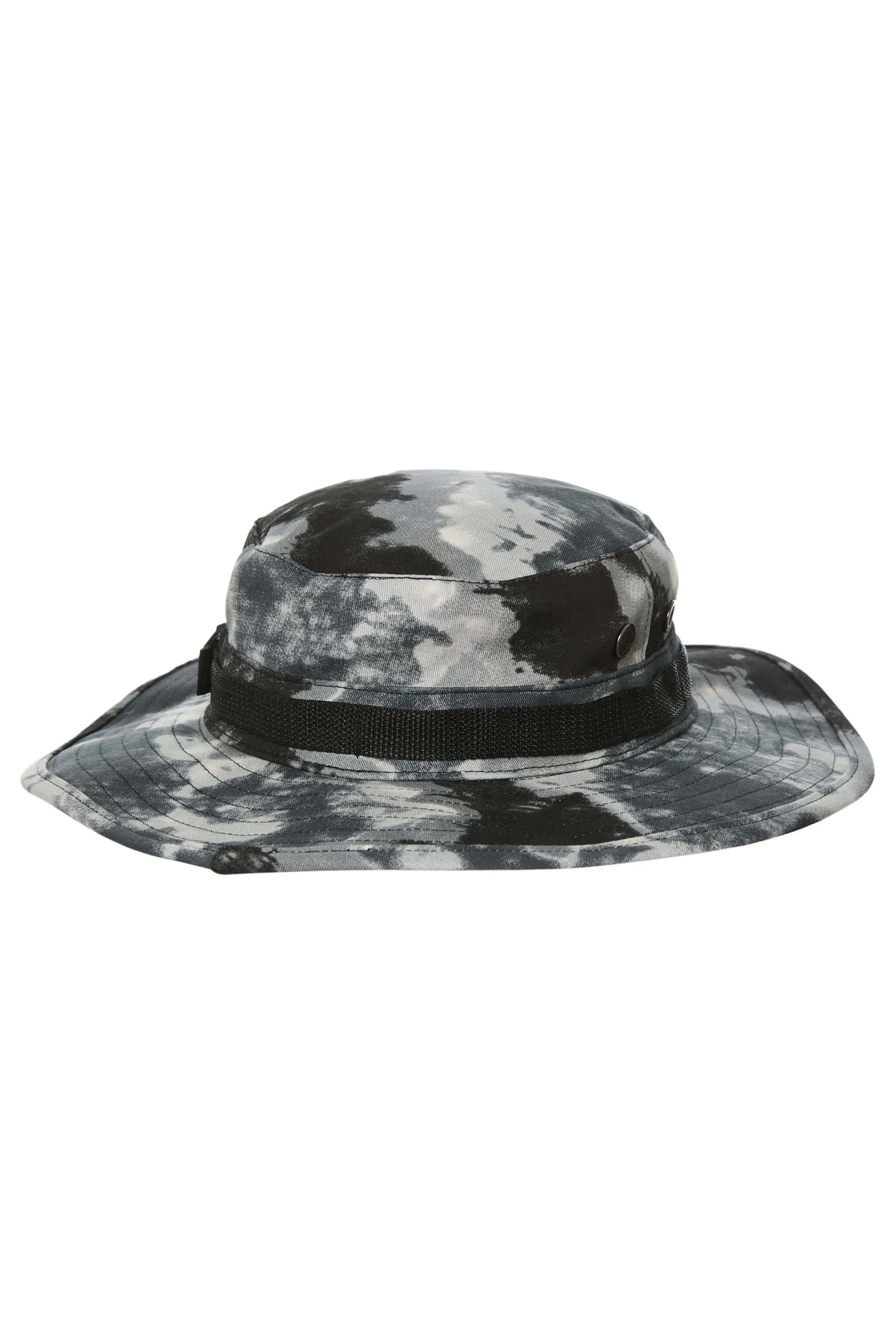Jetpilot Hiker Mens Wide Brim Bucket - Black/Camo