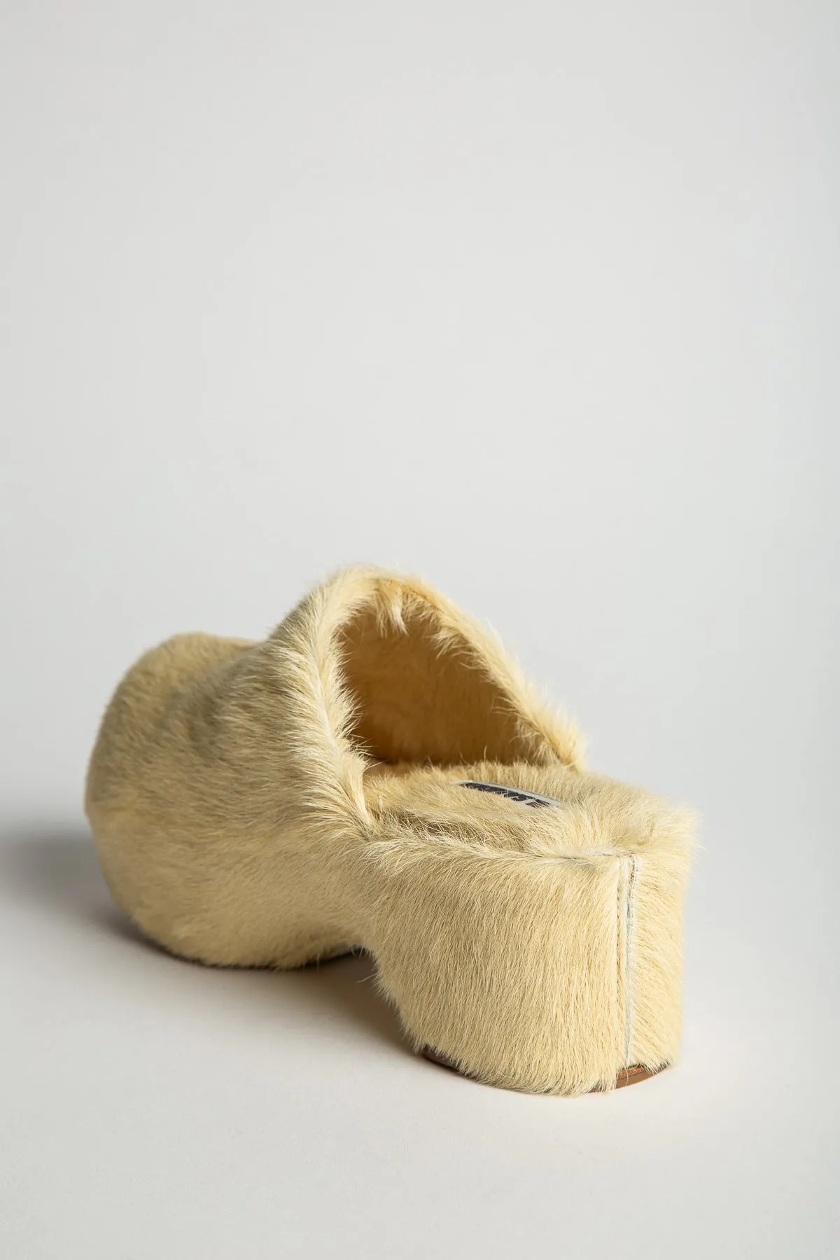 JIL SANDER | FUR CLOGS