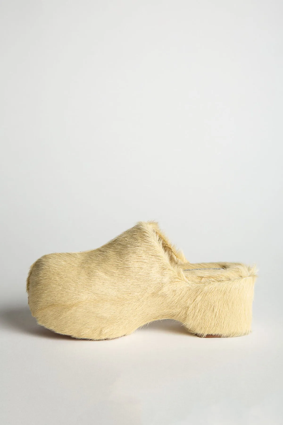 JIL SANDER | FUR CLOGS
