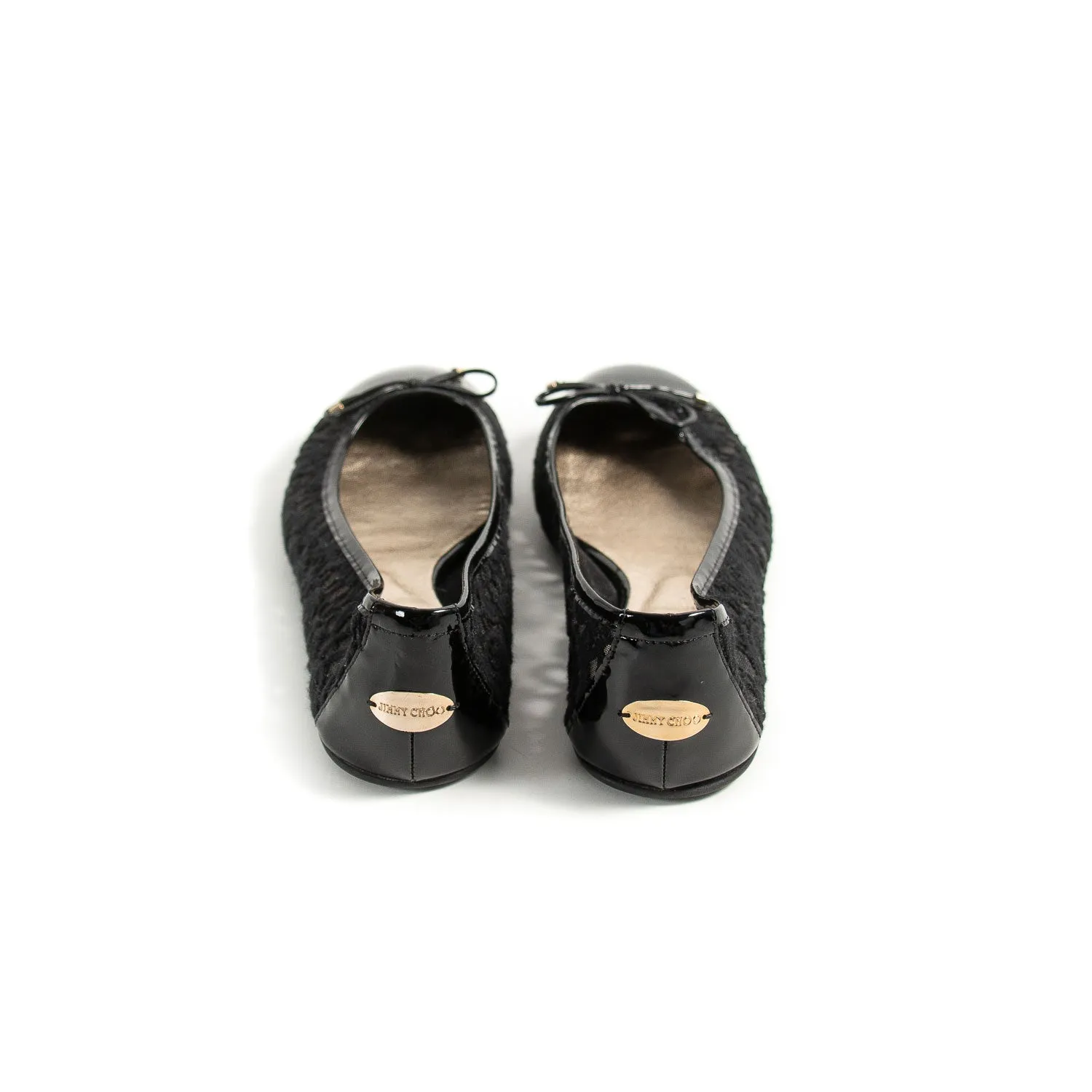 Jimmy Choo Mesh Bow Flats