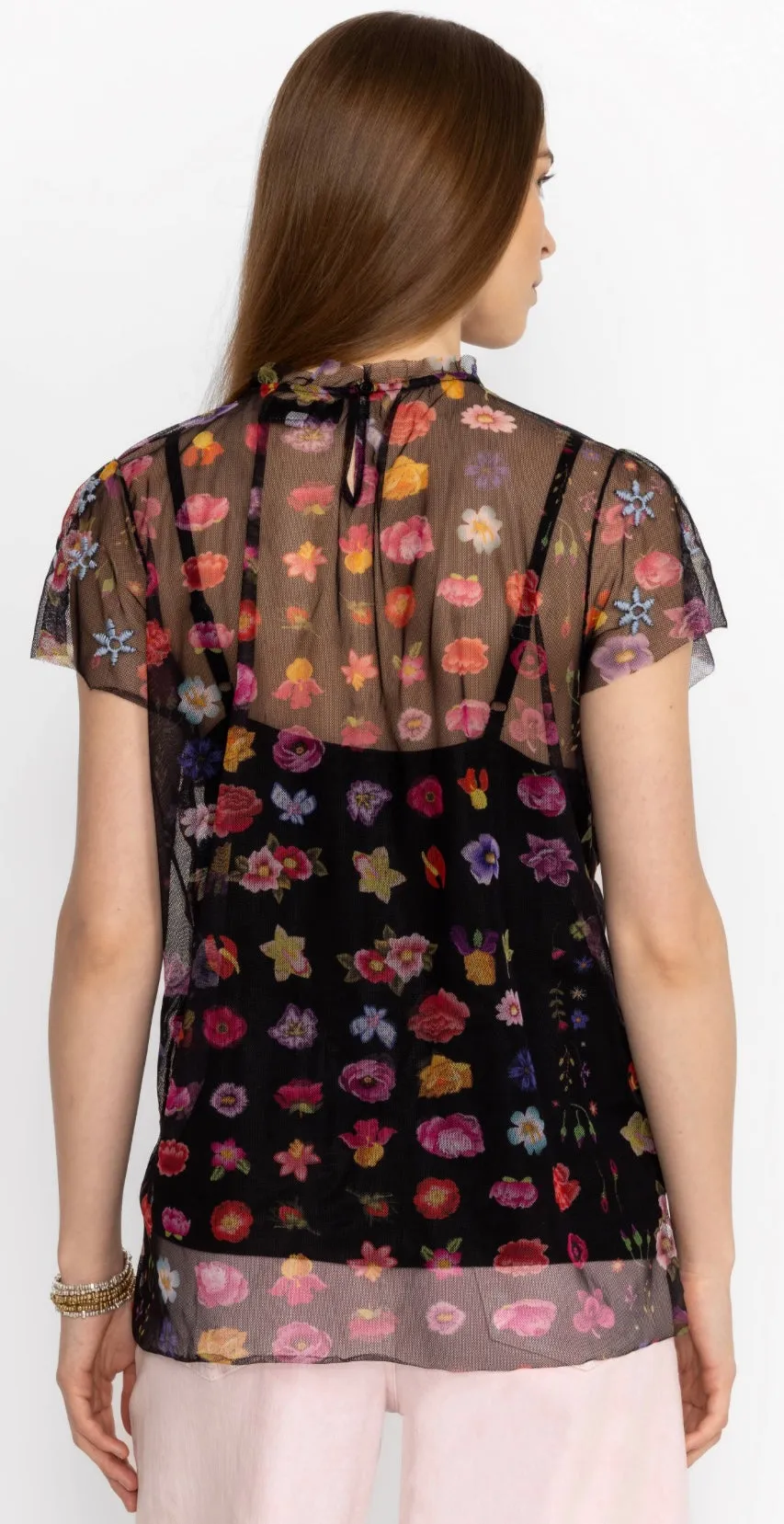 Johnny Was Rheia Mesh top