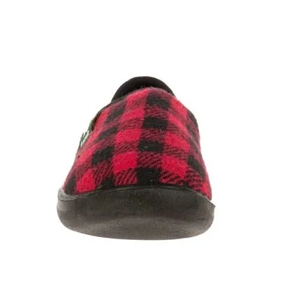 Kamik Cozytime Slippers in Red/Black : Youth Sizes 5 and 6