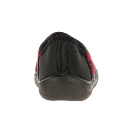 Kamik Cozytime Slippers in Red/Black : Youth Sizes 5 and 6