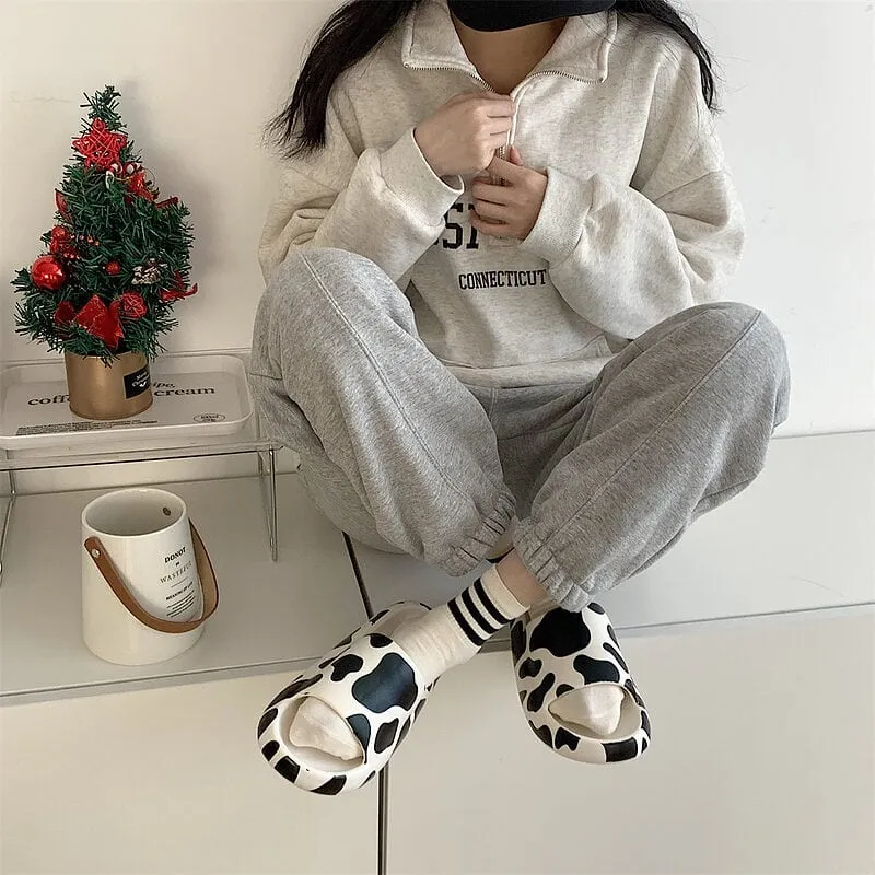 Kawaii Cute Cow Sandals