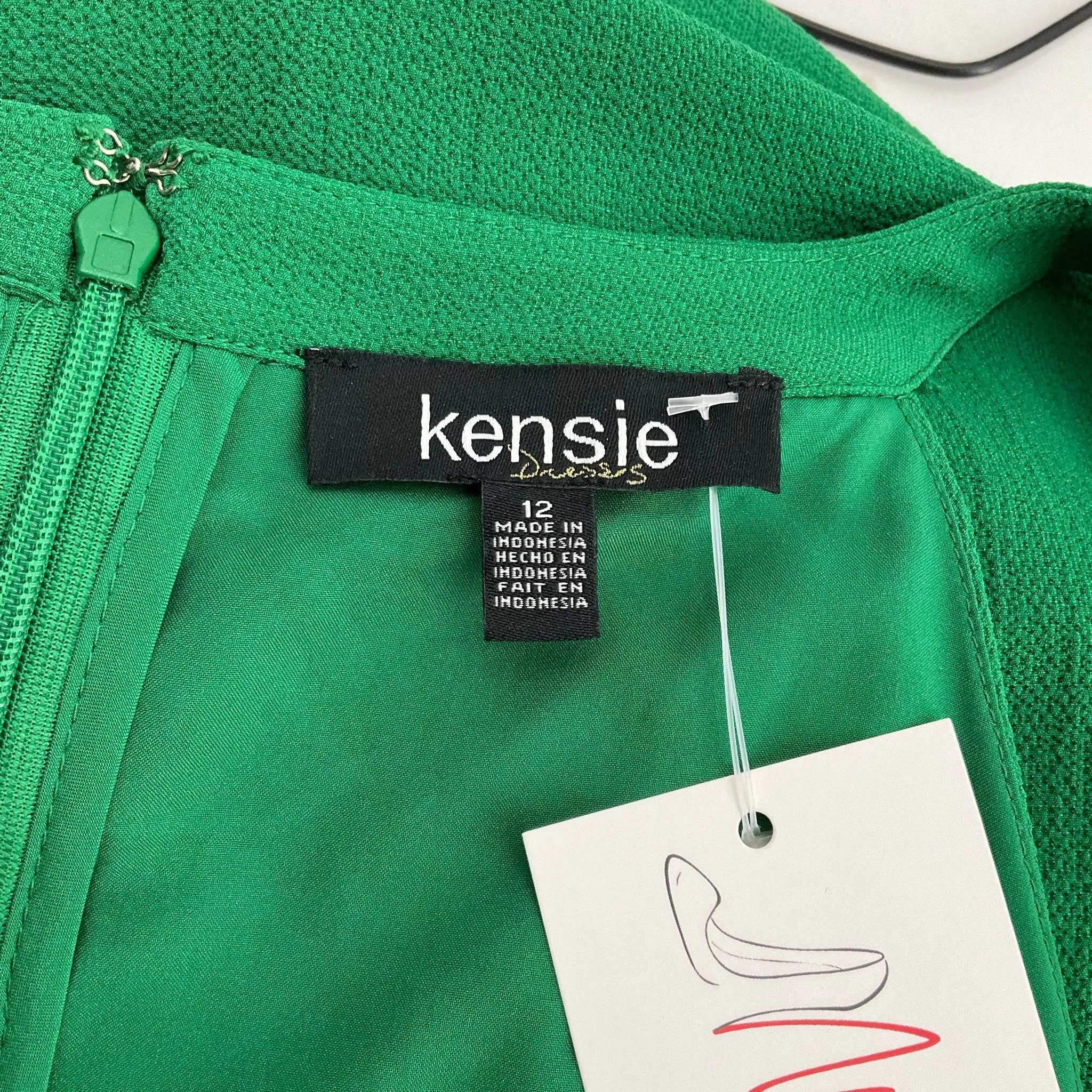 Kensie Solid Knee Length Dress Size 12
