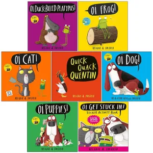 Kes Gray Oi Frog and Friends 7 Books Collection Set Cat, Dog, Get Stuck In