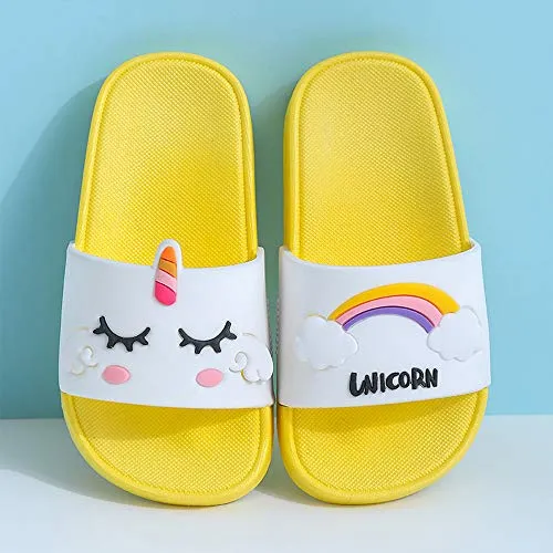 Kids Classic Cute Cartoon Lightweight Sandals (Rainbow Yellow)