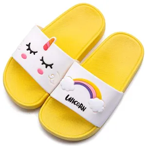 Kids Classic Cute Cartoon Lightweight Sandals (Rainbow Yellow)