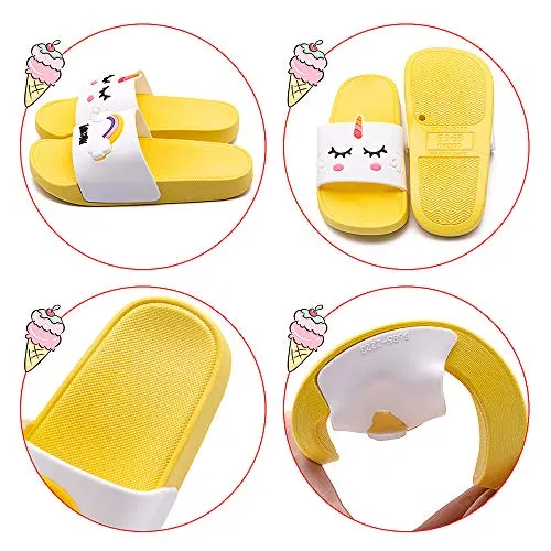 Kids Classic Cute Cartoon Lightweight Sandals (Rainbow Yellow)