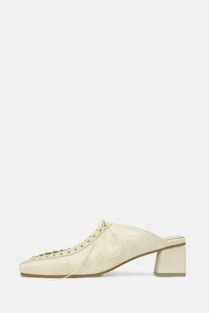 Lace Mules in Cream