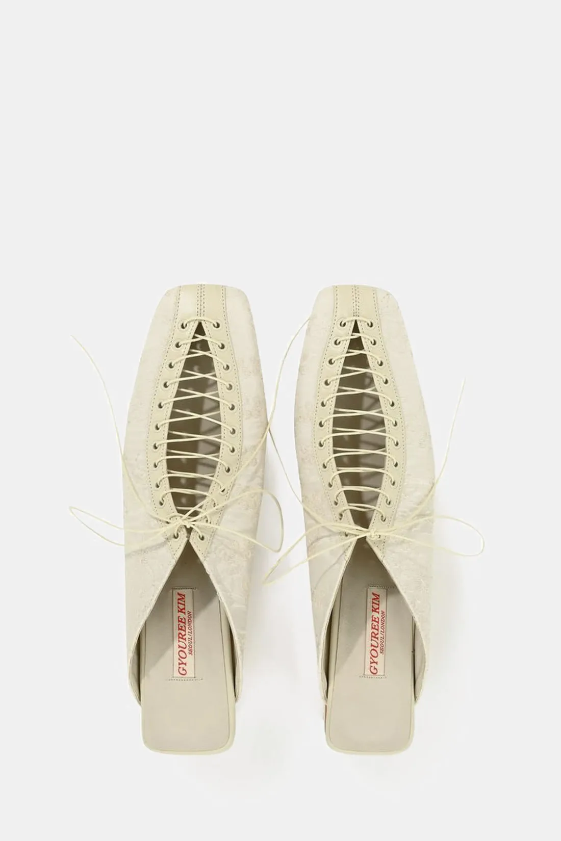 Lace Mules in Cream