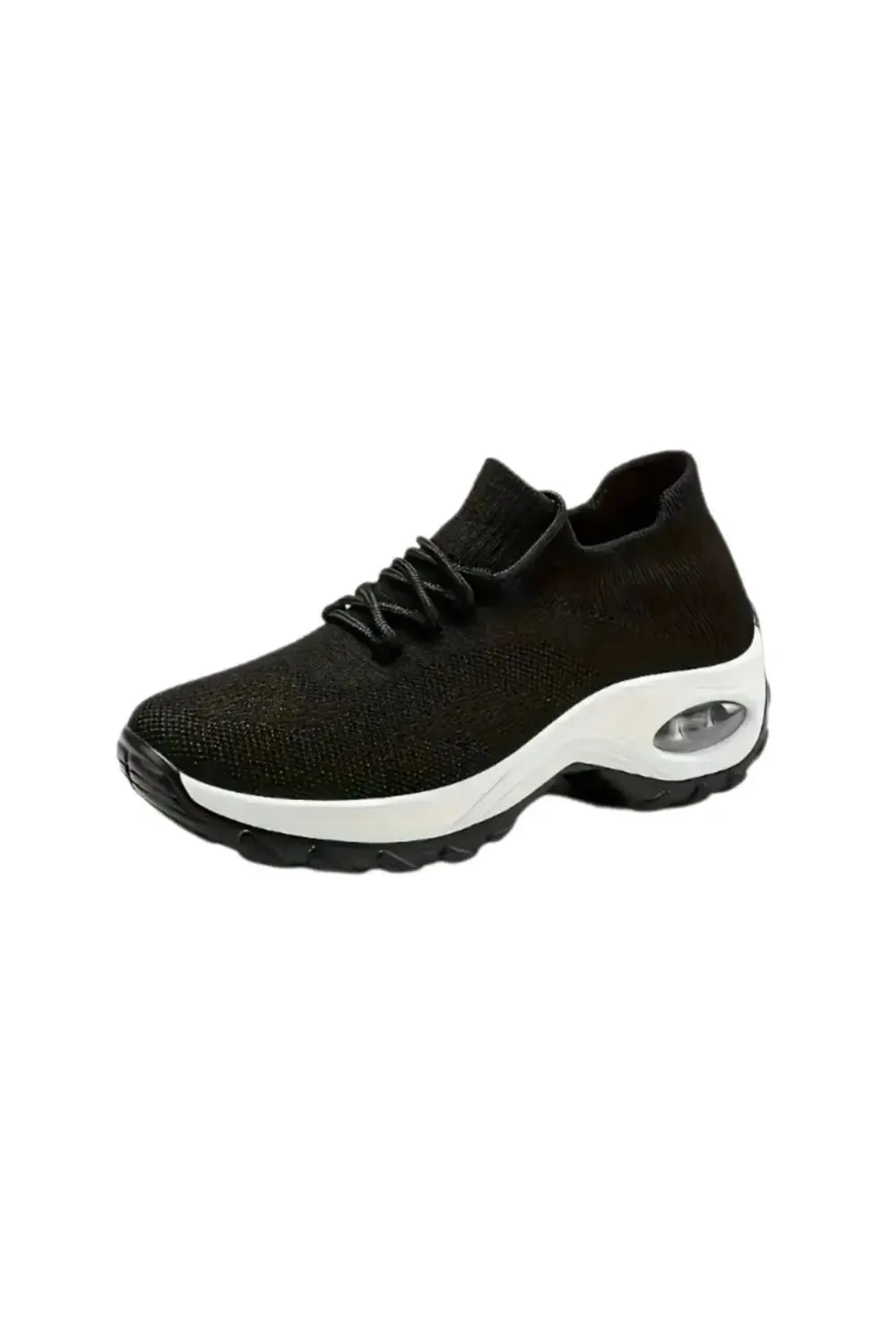 Lace Up Color Mesh Breathable Athletic