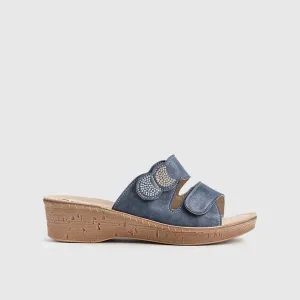 Ladies Comfort Sandals 260075 Blue