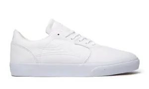 Lakai Cardiff Canvas Skate Shoes - White / White