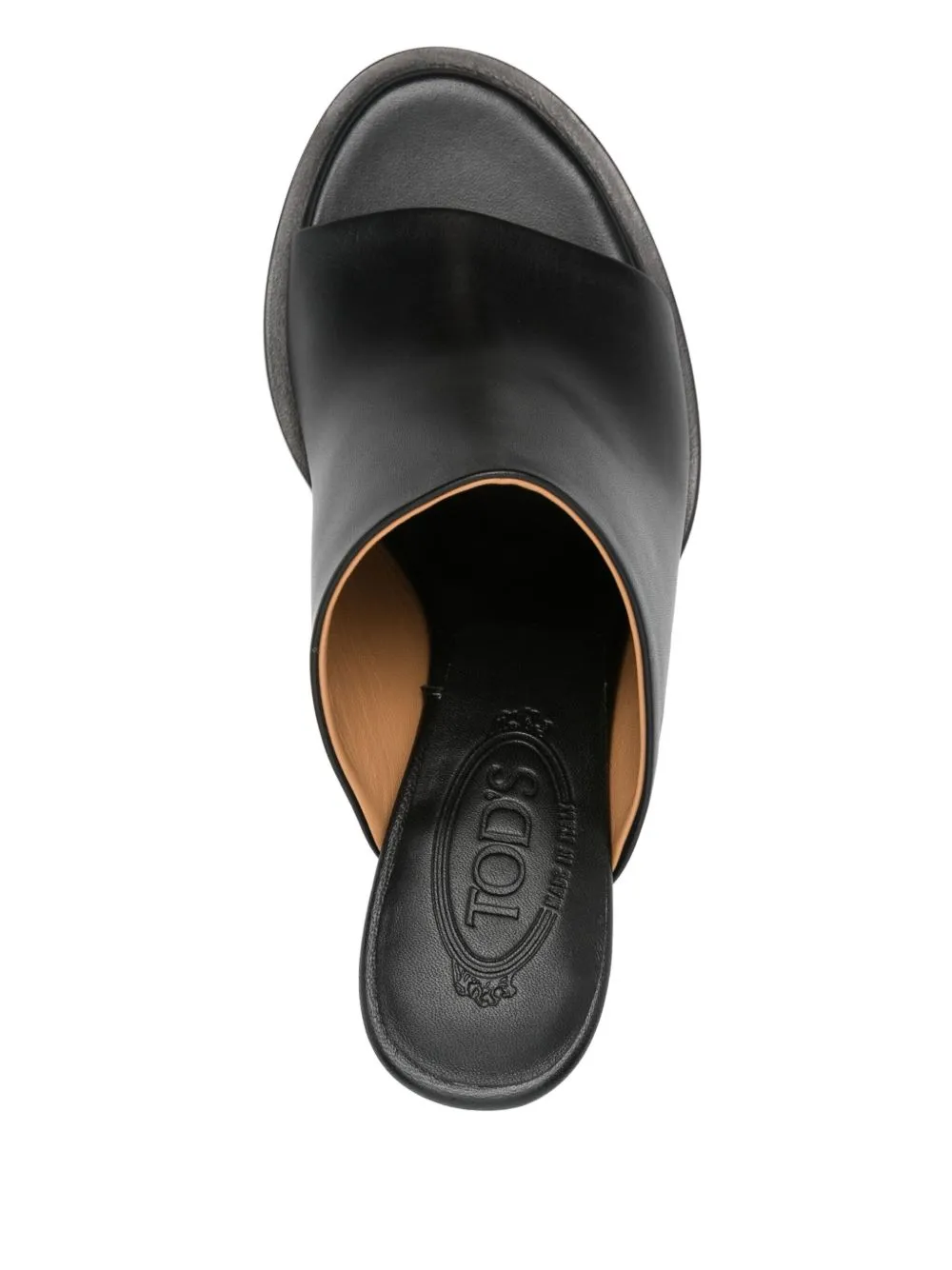 Leather heel mules