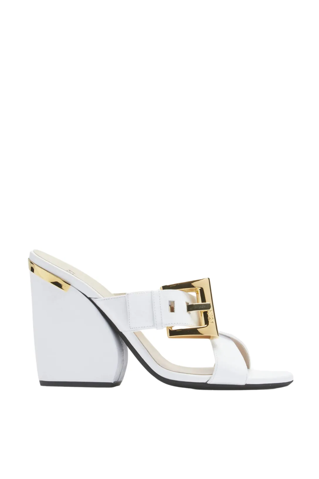 Leather Sandals | White