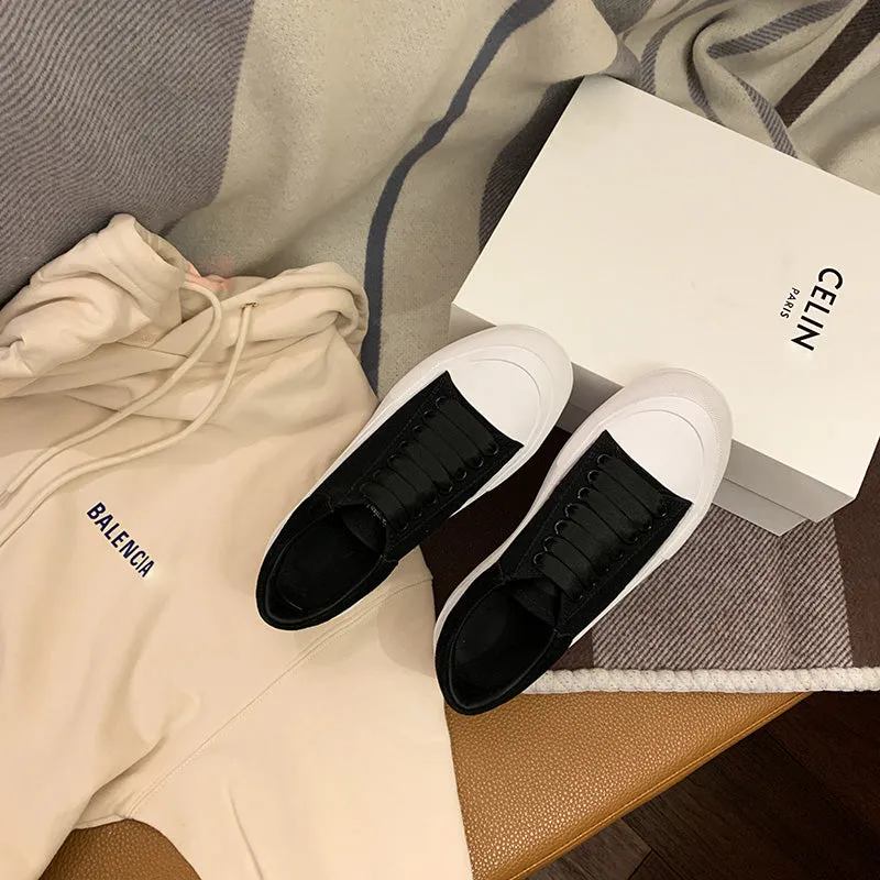 Älexandèr McQüeen Casual All-Match White Shoes Women’s Canvas Designer Shoes