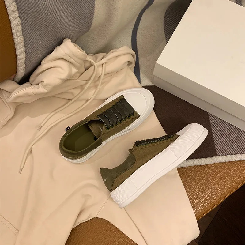 Älexandèr McQüeen Casual All-Match White Shoes Women’s Canvas Designer Shoes