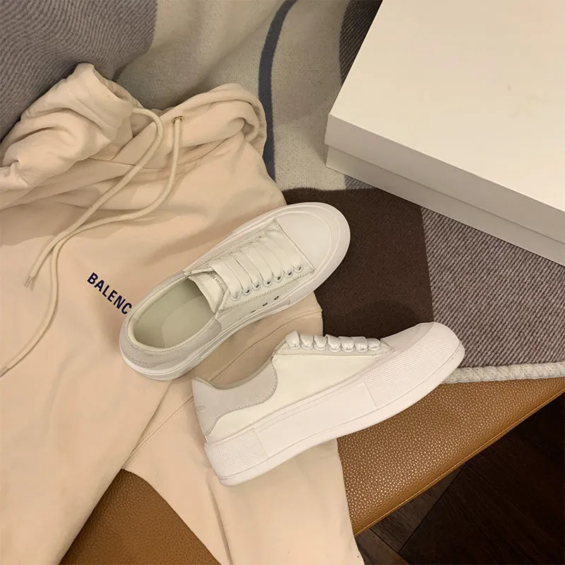 Älexandèr McQüeen Casual All-Match White Shoes Women’s Canvas Designer Shoes