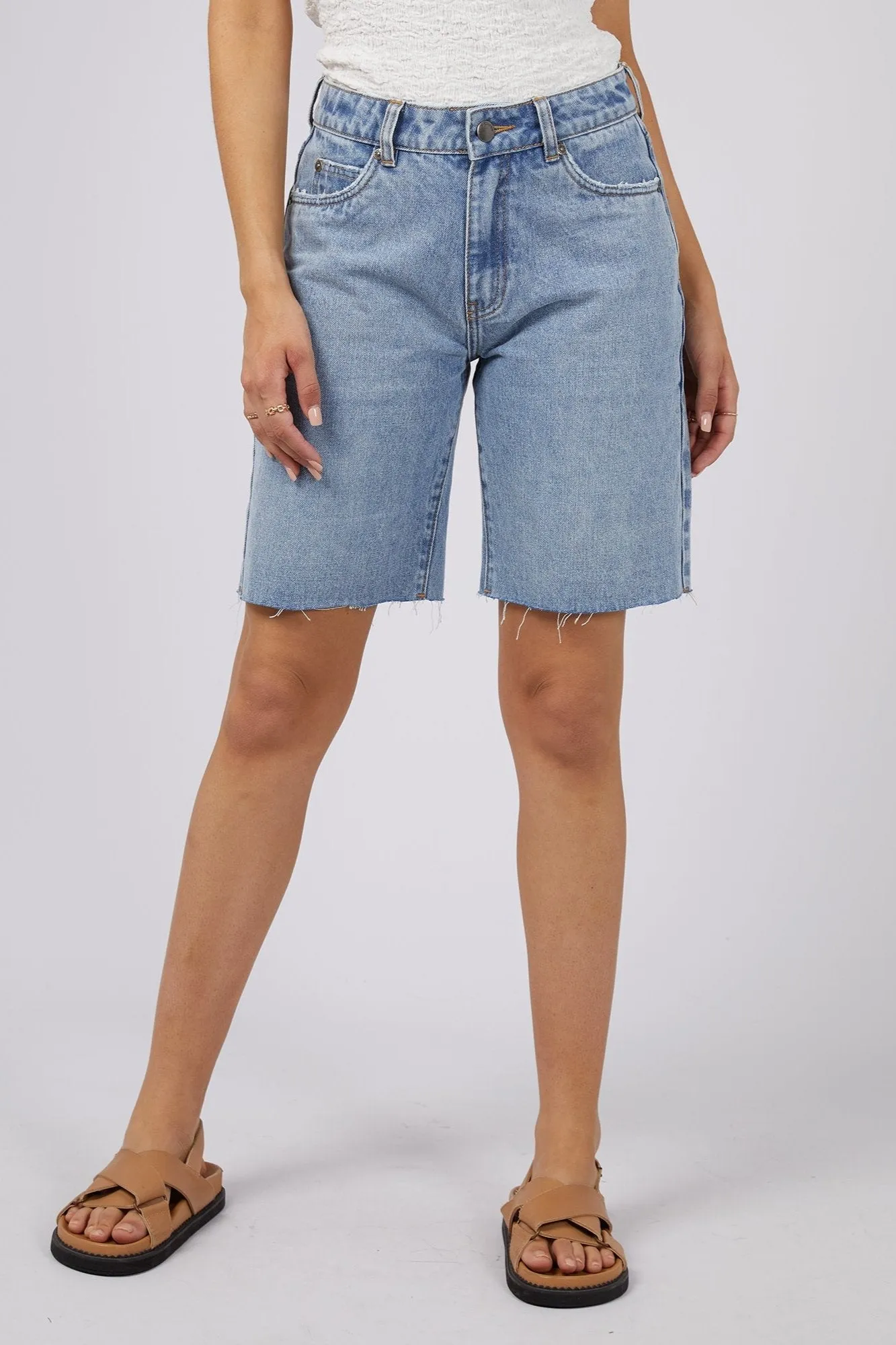 Lexie Denim Jort | Light Blue