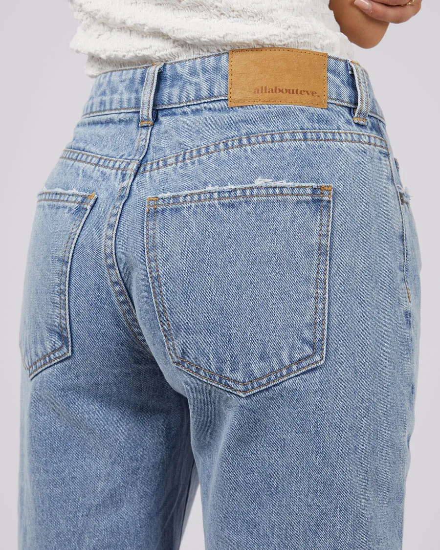 Lexie Denim Jort | Light Blue