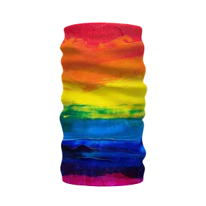 LGBT Pride Rainblw Paint Canvas Neck Warmer Morf Scarf