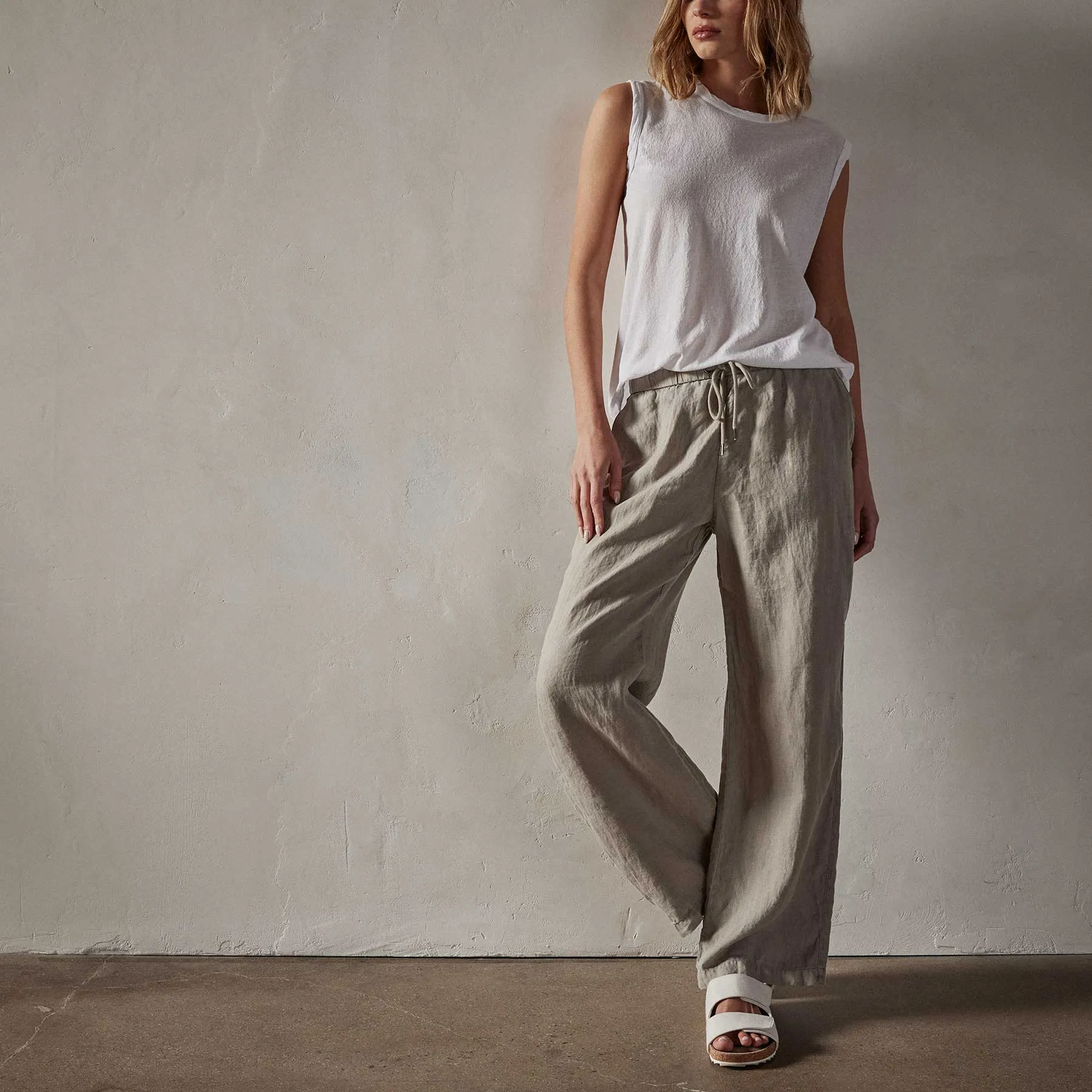 Lightweight Linen Pant - Silt Pigment