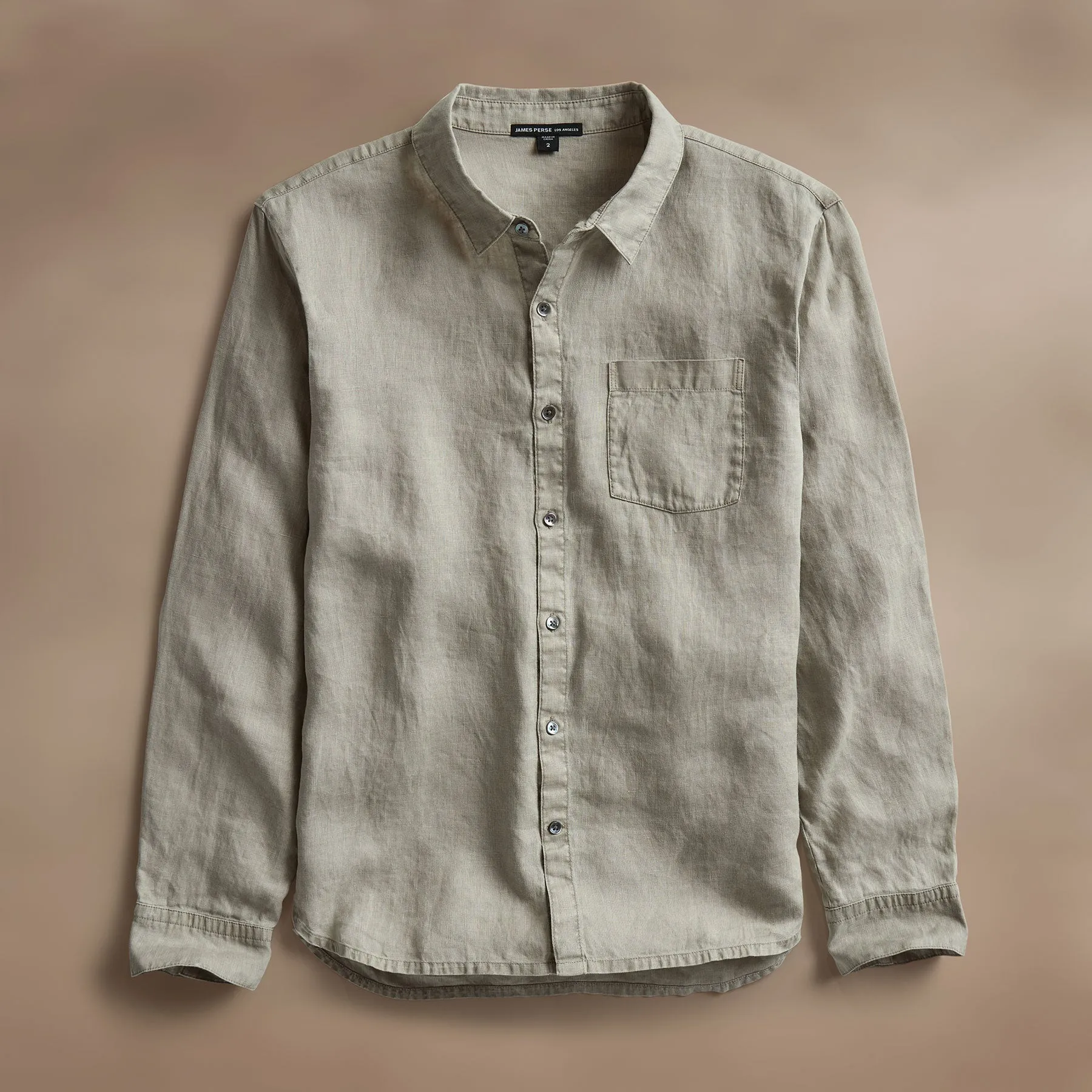 Lightweight Linen Shirt - Mineral Pigment