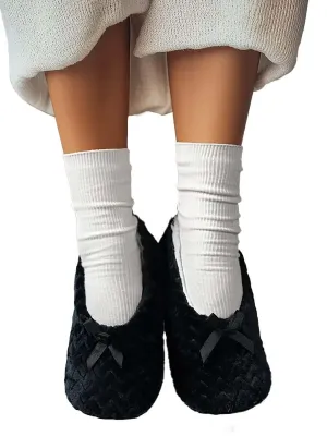 Lily Lounge Slippers - Black