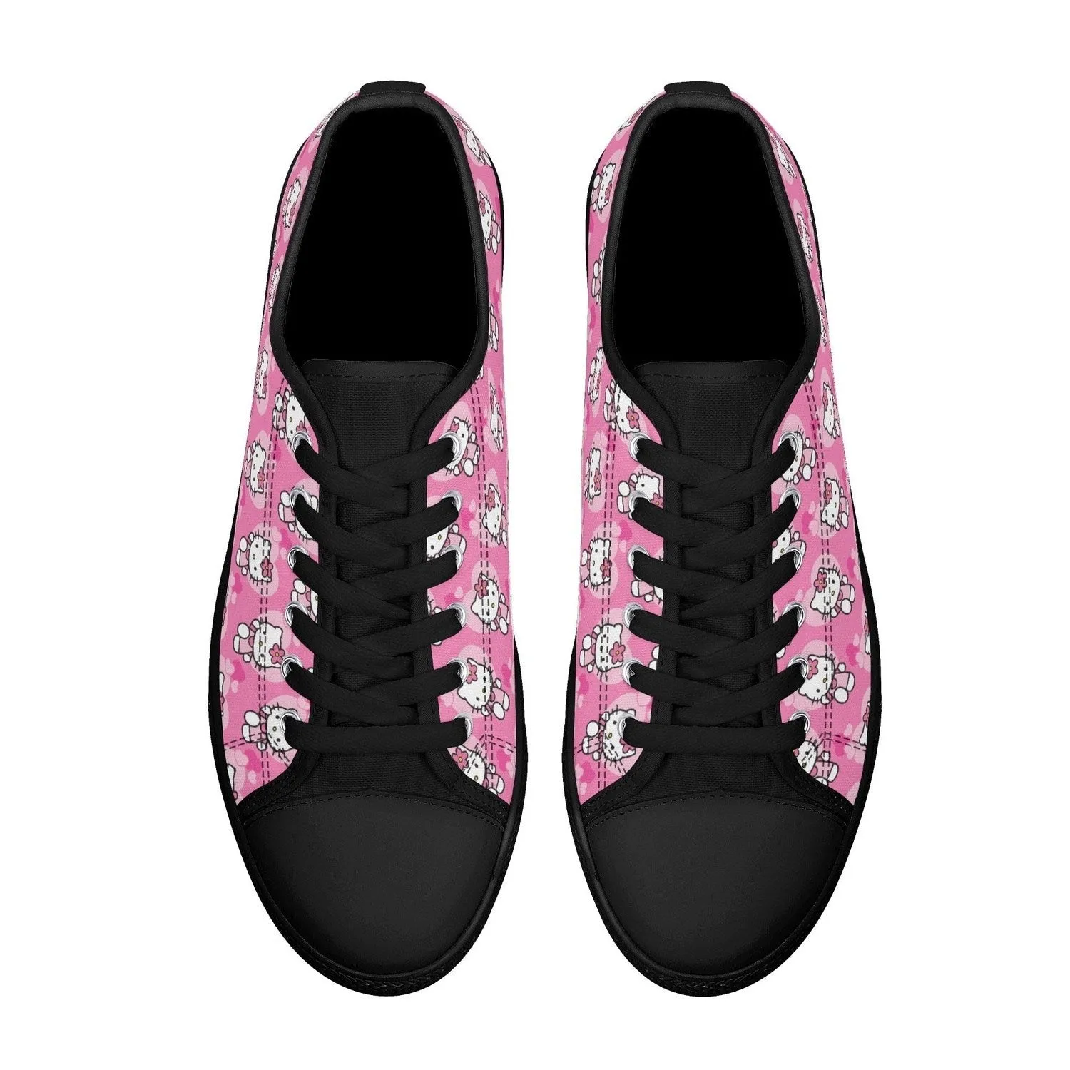 Little Kitty Womens Low Top Canvas Shoes
