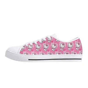 Little Kitty Womens Low Top Canvas Shoes