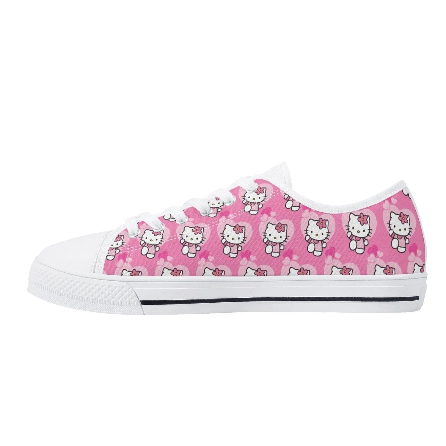 Little Kitty Womens Low Top Canvas Shoes