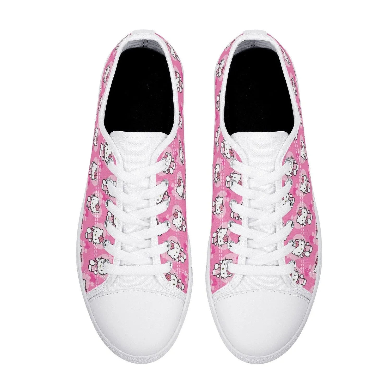 Little Kitty Womens Low Top Canvas Shoes