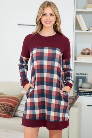 Long Sleeve Print Dress